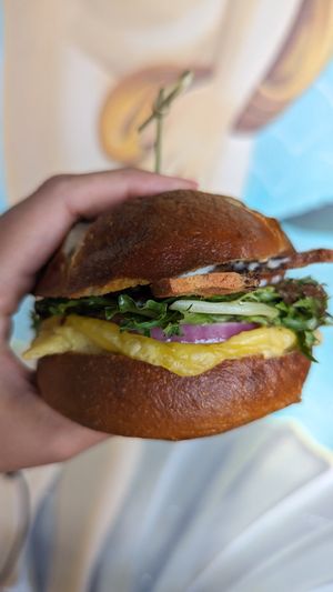 Bacon, egg, and cheese sammich at Bronze Cafe - Summerlin in Las Vegas