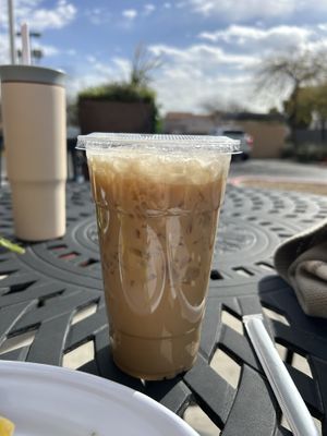 Oat milk latte with maple  at Bronze Cafe - Summerlin in Las Vegas
