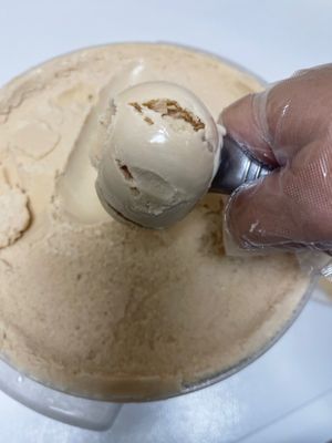 Toasted coconut made with coconut milk at Pops Ice Cream in Sebastian