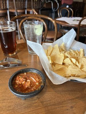 Chips and beer:)  at Mi Casa in Breckenridge