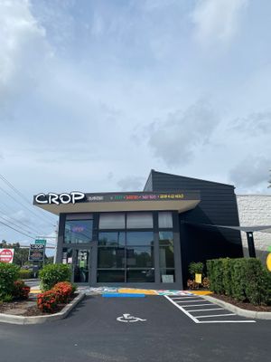 They have a drive thru  at Crop Juice in Sarasota