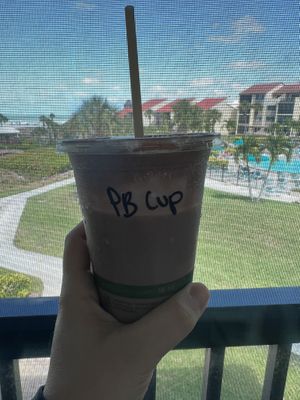 Peanut butter cup smoothie  at Crop Juice in Sarasota