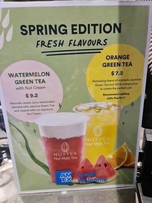 Spring flavours at NUTTEA - La Trobe St in Melbourne