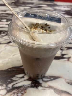 strawberry w/ nut cream and pearls  at NUTTEA - La Trobe St in Melbourne