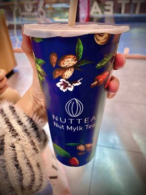 Matcha nut mylk tea  at NUTTEA - La Trobe St in Melbourne