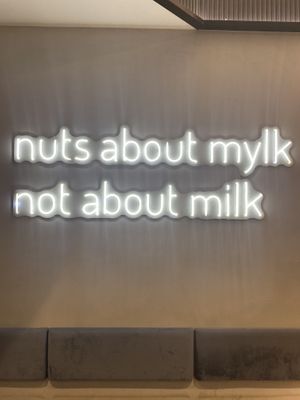 Slogan   at NUTTEA - La Trobe St in Melbourne