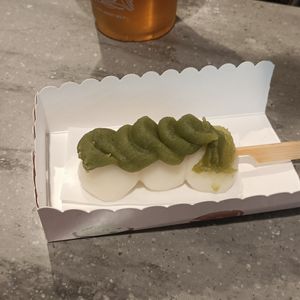Matcha mochi at NUTTEA - La Trobe St in Melbourne