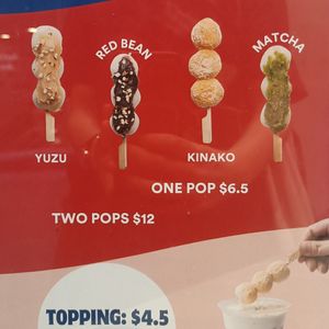 Mochi options at NUTTEA - La Trobe St in Melbourne