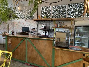 Bar area   at El Chante Verde in La Fortuna