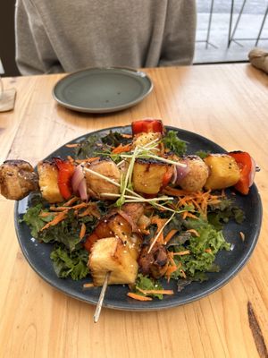 Skewer appetizer   at El Chante Verde in La Fortuna