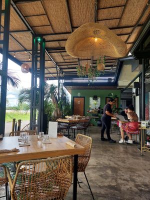 Inside at El Chante Verde in La Fortuna