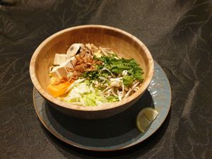 Tofu & Mushroom Tom Yum - spicy, sour and fatty flavour, rich in fiber and delicate. at Bumi - Pursimiehenkatu in Helsinki