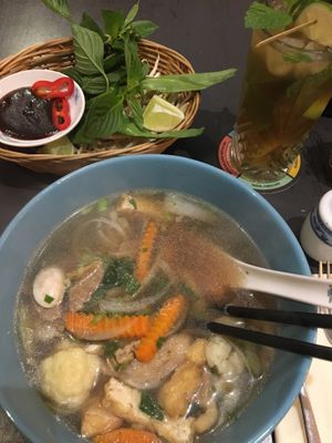 Vegan pho  at Nam in Cologne