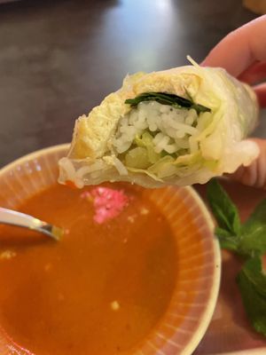 Sommerrollen close-up  at Nam in Cologne