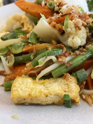 Tofu close-up  at Nam in Cologne