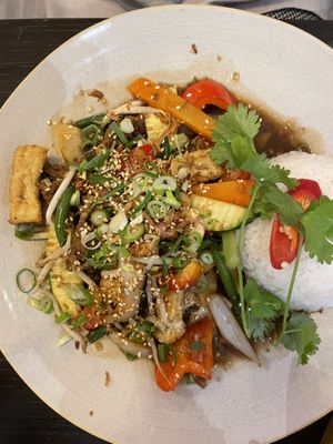 Tofu - seitan Zitronengras sauce   at Nam in Cologne