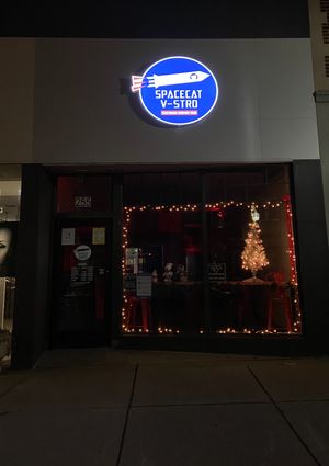 Good morning Spacecat ❤️ at Spacecat V-stro in Ferndale