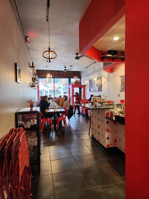 Main restaurant area at Spacecat V-stro in Ferndale