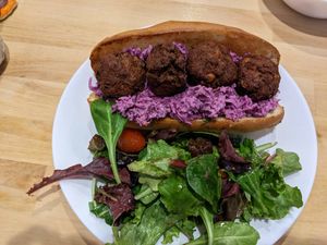 CHICKPEA NUGGET HOAGIE at Spacecat V-stro in Ferndale