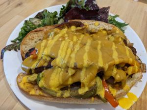 Hot mess at Spacecat V-stro in Ferndale