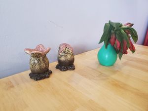 I love these salt and pepper shakers at Spacecat V-stro in Ferndale