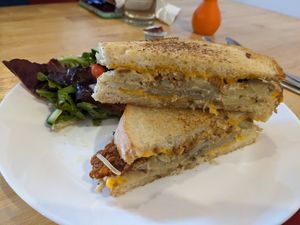 Pot o' gold grilled cheese (special) at Spacecat V-stro in Ferndale