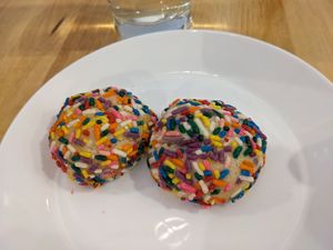 Sprinkle cookies at Spacecat V-stro in Ferndale