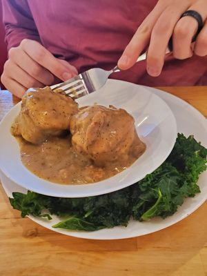 Biscuits & Gravy at Spacecat V-stro in Ferndale