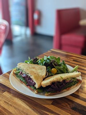 Beet sandwich (special) at Spacecat V-stro in Ferndale