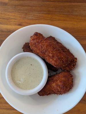 Cheeze Sticks with Vegan dill ranch at Spacecat V-stro in Ferndale