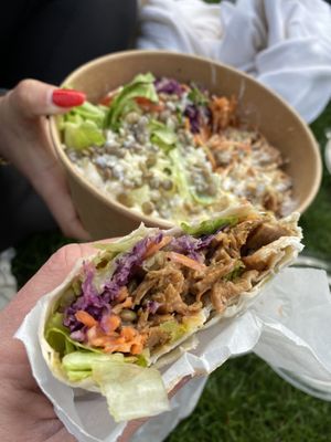 Vegan seitan döner & bowl.  at Vegitat in Luzern