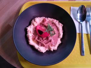 Beef Stroganoff at Loving Hut - St Kuznetsky Mos in Moscow