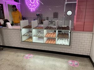 Front counter at Donut Run in Washington