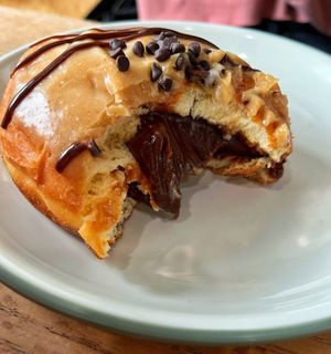 Peanut butter bomb   at Donut Run in Washington