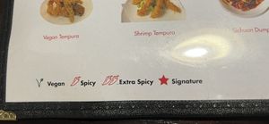 vegan key  at Sumi Ramen in Plainsboro