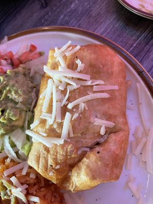 Blackened tofu chimichanga  at Dahlia in Daytona Beach