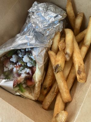 Gyro at AquaSol Waterfront Eatery + Bar in Pagosa Springs