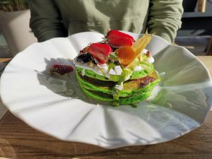 Matcha Bao vegan at The Brewery in Larnaca