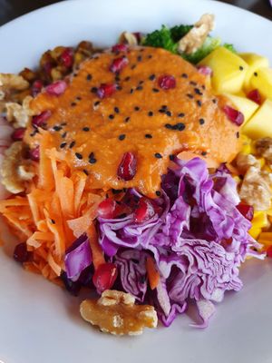 Vegan poke bowl at The Brewery in Larnaca