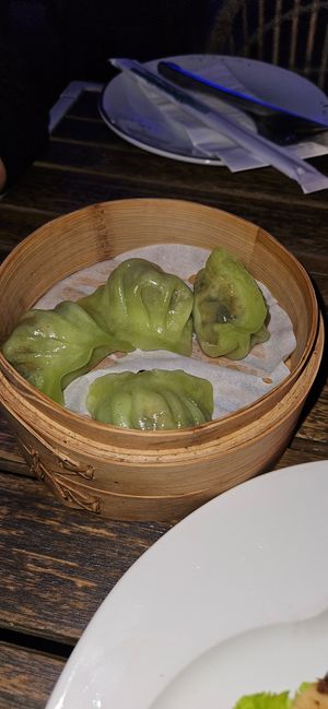 Spinach+tofu dim sum at The Brewery in Larnaca