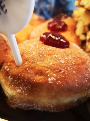 Vegan Jam Doughnut at Jaffelato in Rockingham