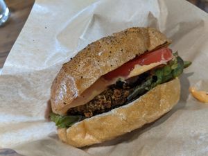 Cheese burger at Sonu Sonu in Fukuoka