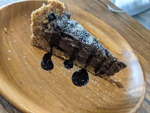 Chocolate cake! at Sonu Sonu in Fukuoka