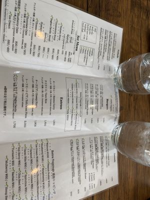 Menu  at Sonu Sonu in Fukuoka