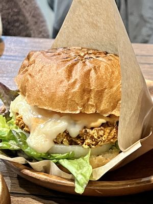 Cheese burger #Veganuary at Sonu Sonu in Fukuoka