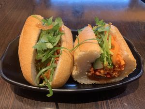 Vegan Char Siew Bahn Mi. Super tasty. Fresh and crunchy roll  Would order again! 👌🏽  at Ja & Jon Banh Mi in Hobart