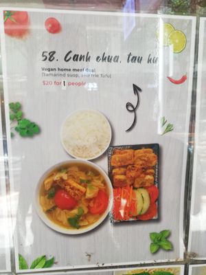 Vegan meal set at Aus Viet in Hobart