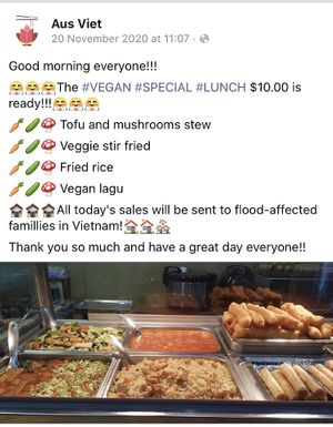 Lunch options at Aus Viet in Hobart