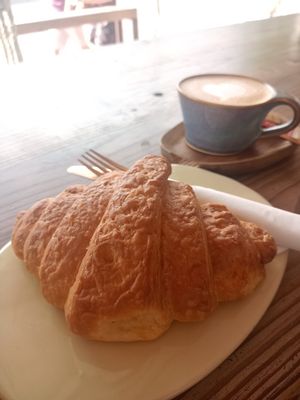 Delicious vegan croissant at The Conscious Kitchen - Kloof St in Cape Town