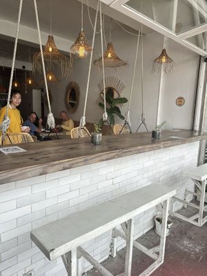 Bar from outsidee  at The Conscious Kitchen - Kloof St in Cape Town